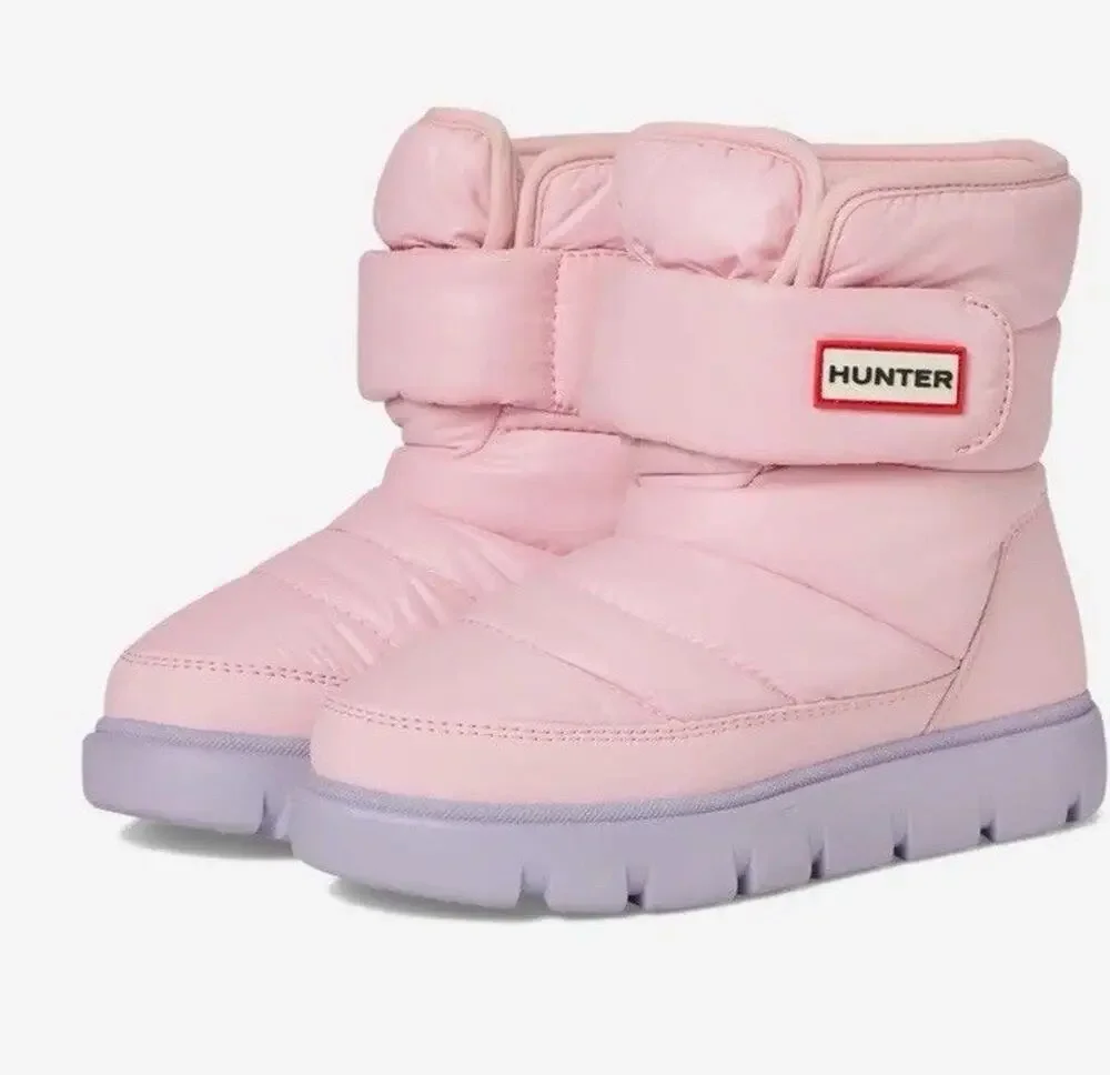 Hunter Kids Comfy Little Girls Insulated Snow Boots Pink Sz 12c NEW With Marks